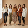 OZABI Sabots Mules Femme Fourrées Suédine, Boucle Ajustable, Semelle Liège et Caoutchouc, Tailles 36 à 41