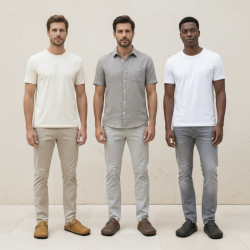 OZABI Sabots Homme Cuir Synthétique Marbré, Boucle Ajustable, Semelle Liège et Caoutchouc, Coloris Camel, Marron ou Noir