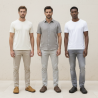 OZABI Sabots Homme Cuir Synthétique Marbré, Boucle Ajustable, Semelle Liège et Caoutchouc, Coloris Camel, Marron ou Noir
