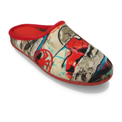 OZABI Pantoufles Mules Homme Fabriquées en Espagne, Tige Textile Douce, Motifs Fantaisie, Semelle Caoutchouc Antidérapante