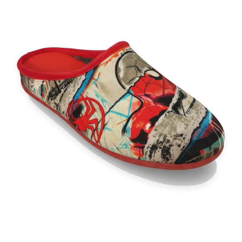OZABI Pantoufles Mules Homme Fabriquées en Espagne, Tige Textile Douce, Motifs Fantaisie, Semelle Caoutchouc Antidérapante