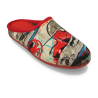 OZABI Pantoufles Mules Homme Fabriquées en Espagne, Tige Textile Douce, Motifs Fantaisie, Semelle Caoutchouc Antidérapante