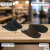 OZABI Pack de 2 Paires de Pantoufles Mules Homme Fabriquées en Espagne, Tige Effet Velours, Semelle Mousse Forte Densité