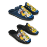 OZABI Pack de 2 Paires de Pantoufles Mules Homme Fantaisie Motif Dessin Animé, Fabriquées en Espagne, Semelle Mousse