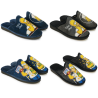 OZABI Pack de 2 Paires de Pantoufles Mules Homme Fantaisie Motif Dessin Animé, Fabriquées en Espagne, Semelle Mousse