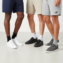 PUMA Chaussettes Mixte Quarter Pack de 6 Paires (Lot) - Coton Doux, Tige Courte, Coutures Plates