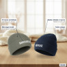 OZABI Bonnets Femme Message Brodé Humoristique Fil Lurex Pailleté - Pack de 2 (Lot) - Maille Côtelée à Revers