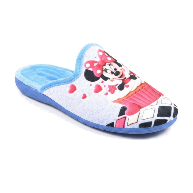 OZABI Pantoufles Mules Femme Fabriquées en Espagne, Photoprint Dessins Animés Mickey, Minnie, Snoopy, Stitch, Betty Boop, Semell