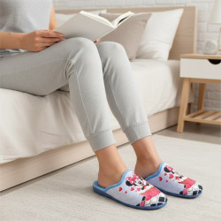 OZABI Pantoufles Mules Femme Fabriquées en Espagne, Photoprint Dessins Animés Mickey, Minnie, Snoopy, Stitch, Betty Boop, Semell