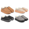 OZABI Pantoufles Chaussons Femme Hiver, Style Scandinave, Talon Fermé, Tige Suédine, Intérieur Fourré, Semelle Épaisse Antidérap