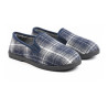 OZABI Pantoufles Charentaises Homme Fourrées, Tissage Géométrique Carreaux et Chevrons, Semelle Amovible, Semelle Caoutchouc