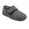OZABI Pantoufles Charentaises Homme Fourrées, Fermeture Auto-Agrippante, Tige Textile Unie ou à Carreaux, Semelle Caoutchouc