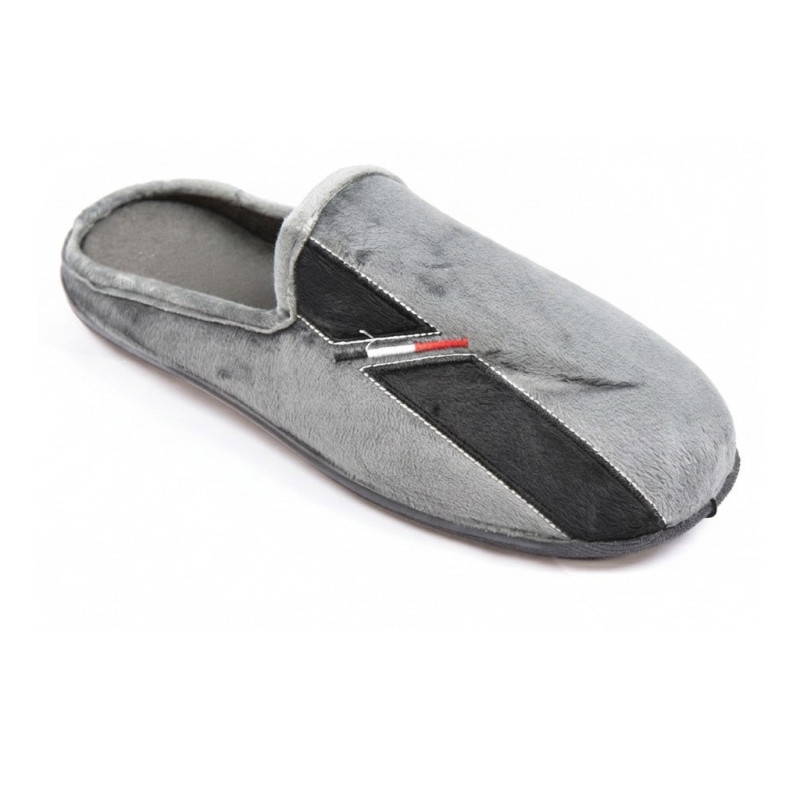 OZABI Pantoufles Ouvertes Homme Antidérapantes, Style Sport Fantaisie, Intérieur Textile Doux, Semelle Caoutchouc