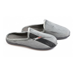 OZABI Pantoufles Ouvertes Homme Antidérapantes, Style Sport Fantaisie, Intérieur Textile Doux, Semelle Caoutchouc
