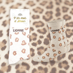 OZABI Chaussettes Femme Message Humoristique Fantaisie Lot de 8 Paires (Pack) - Gamme P'tits mots d'Amour, Coton Mélangé