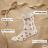 OZABI Chaussettes Femme Message Humoristique Fantaisie Lot de 8 Paires (Pack) - Gamme P'tits mots d'Amour, Coton Mélangé