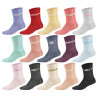 OZABI Chaussettes Femme Lurex Message Humoristique Lot de 15 Paires Assorties (Pack Avantageux) - Gamme P'tits mots d'Amour
