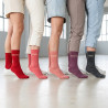 OZABI Chaussettes Femme Lurex Message Humoristique Lot de 15 Paires Assorties (Pack Avantageux) - Gamme P'tits mots d'Amour