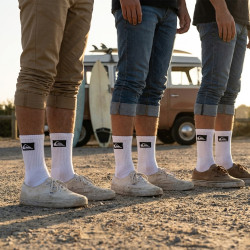 Quiksilver Pack de Chaussettes Homme Crew - Lot 9 Paires Sport Cushioned, Semelle Bouclette, Tige Mi-mollet, Coton