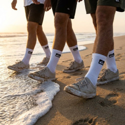 Quiksilver Pack de Chaussettes Homme Crew - Lot 9 Paires Sport Cushioned, Semelle Bouclette, Tige Mi-mollet, Coton