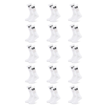 Quiksilver Pack de Chaussettes Homme Crew - Lot 15 Paires Sport Cushioned, Semelle Bouclette, Tige Mi-mollet, Coton