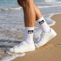 Quiksilver Pack de Chaussettes Homme Crew - Lot 15 Paires Sport Cushioned, Semelle Bouclette, Tige Mi-mollet, Coton