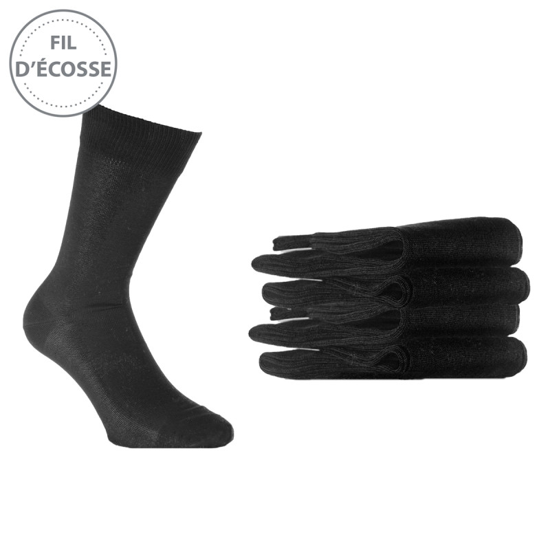 Chaussettes Homme Lot de 6 Fil d'Ecosse