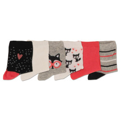 Chaussettes bébé lot de 6