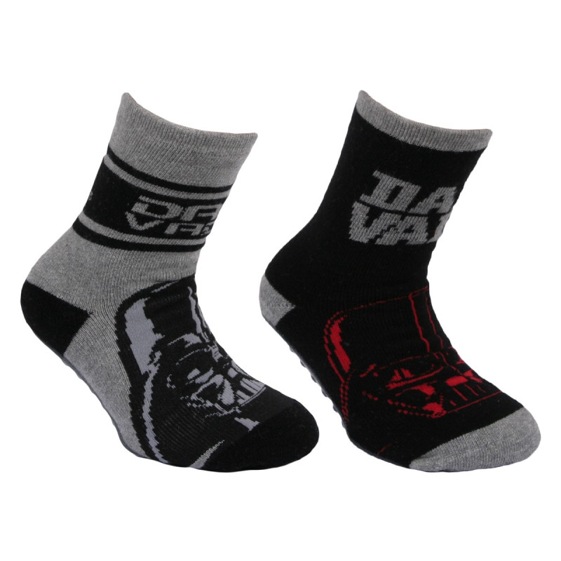 Chaussettes antidérapantes Star Wars enfant lot de 2