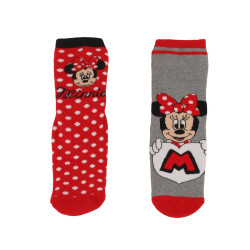 Chaussettes antidérapantes Minnie enfant lot de 2