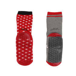 Chaussettes antidérapantes Minnie enfant lot de 2