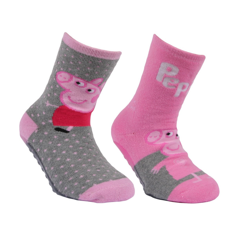 Chaussettes antidérapantes Peppag Pig enfant lot de 2