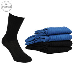 Chaussettes Homme Lot de 4 Fil d'Ecosse