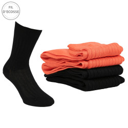 Chaussettes Homme Lot de 4 Fil d'Ecosse