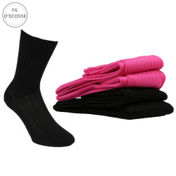 Chaussettes Homme Lot de 4 Fil d'Ecosse