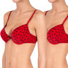 Soutien-gorge push-up microfibre femme