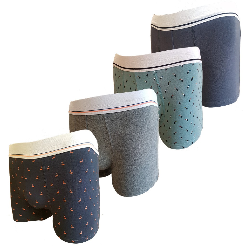 Boxers Garçon Pur Coton Lot De 6 - Caleçons Enfant Motifs Colorés - Taille 2-11 Ans - Confortable
