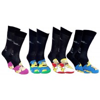 Chaussettes homme Simpsons en Coton -Assortiment modèles photos selon arrivages-