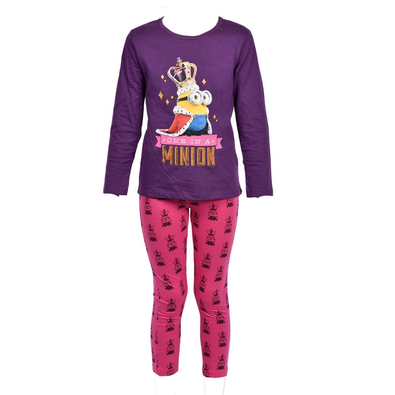 Ensemble pyjama long Fille Disney : Minnie, Looney Tunes,  Minions, Peppa Pig