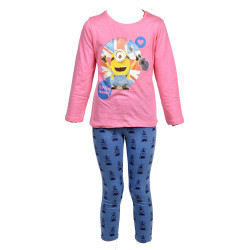 Ensemble pyjama long Fille Disney : Minnie, Looney Tunes,  Minions, Peppa Pig